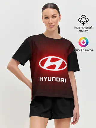 Женская пижама с шортами / HYUNDAI / ХЕНДАЙ / RED STYLE