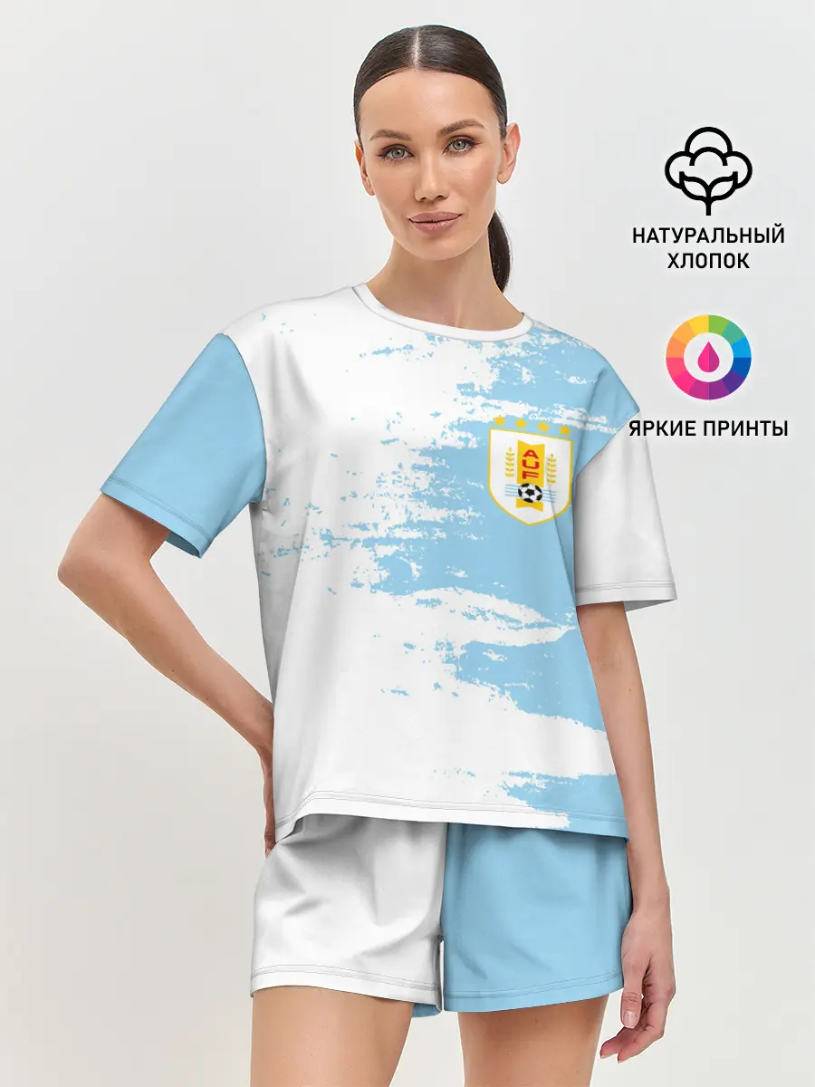 Женская пижама с шортами / Сборная Уругвая