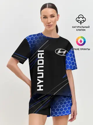Женская пижама с шортами / HYUNDAI / ХЕНДАЙ / ЛИНИИ