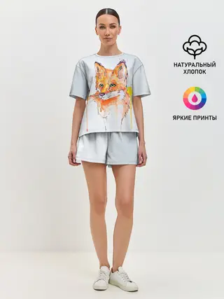 Женская пижама с шортами / Лисёнок