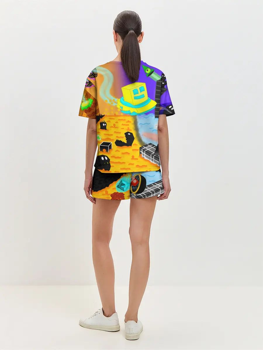 Женская пижама с шортами / Geometry Dash | RobTop