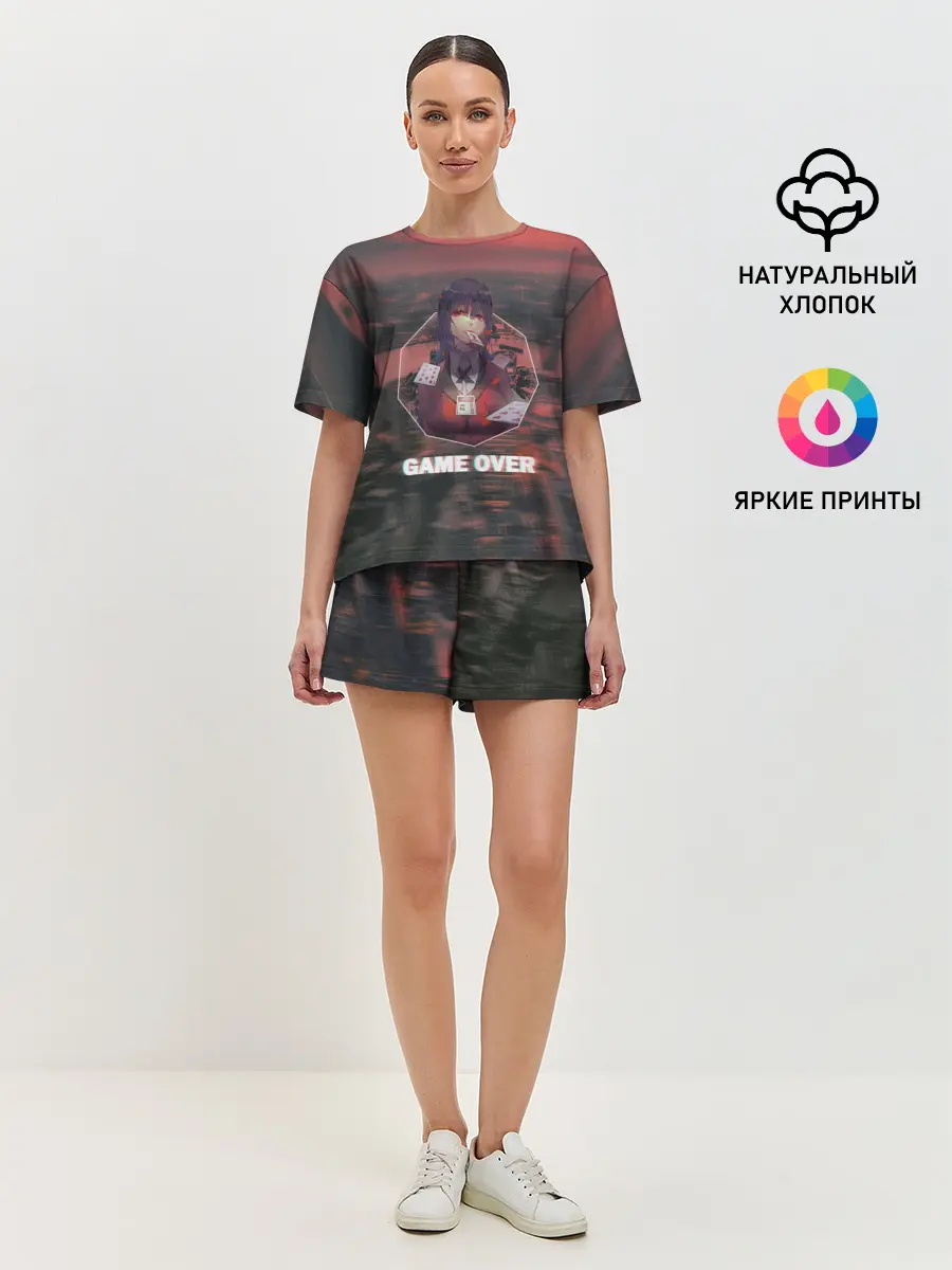 Женская пижама с шортами / Kakegurui Yumeko Jabami art