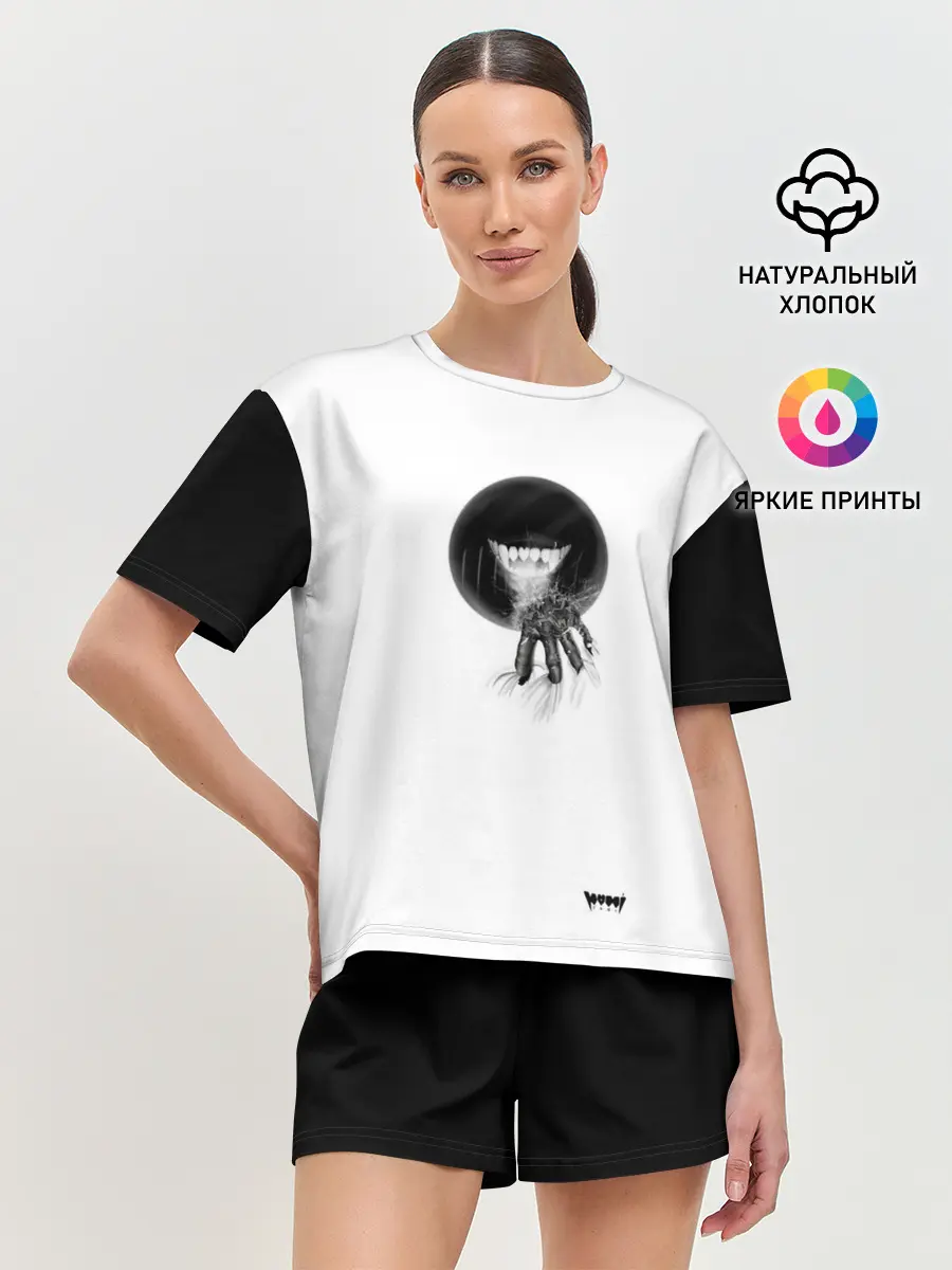 Женская пижама с шортами / Yami: cell 3D