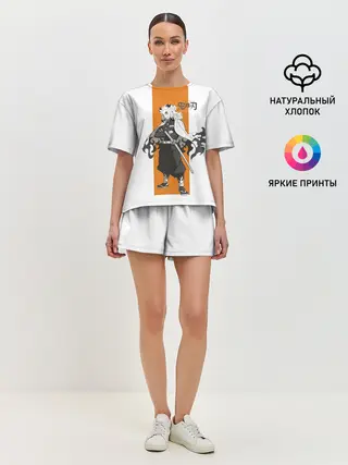 Женская пижама с шортами / Кёджуро Ренгоку Kimetsu no Yaiba