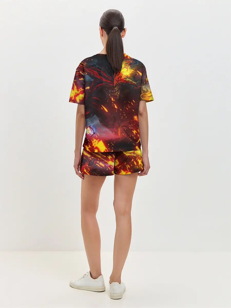 Женская пижама с шортами / Path of Exile | Fire Demon