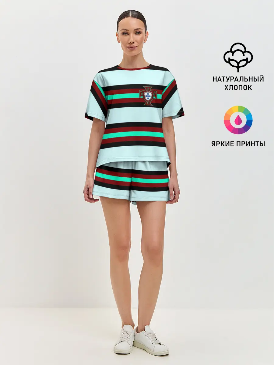 Женская пижама с шортами / Сборная Португалии.