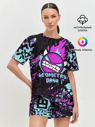 Женская пижама с шортами / Geometry Dash