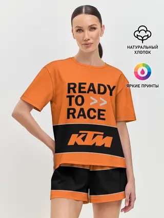 Женская пижама с шортами / KTM | READY TO RACE