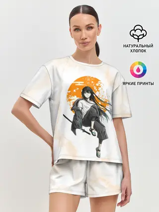 Женская пижама с шортами / Муичиро Токито Kimetsu no Yaiba