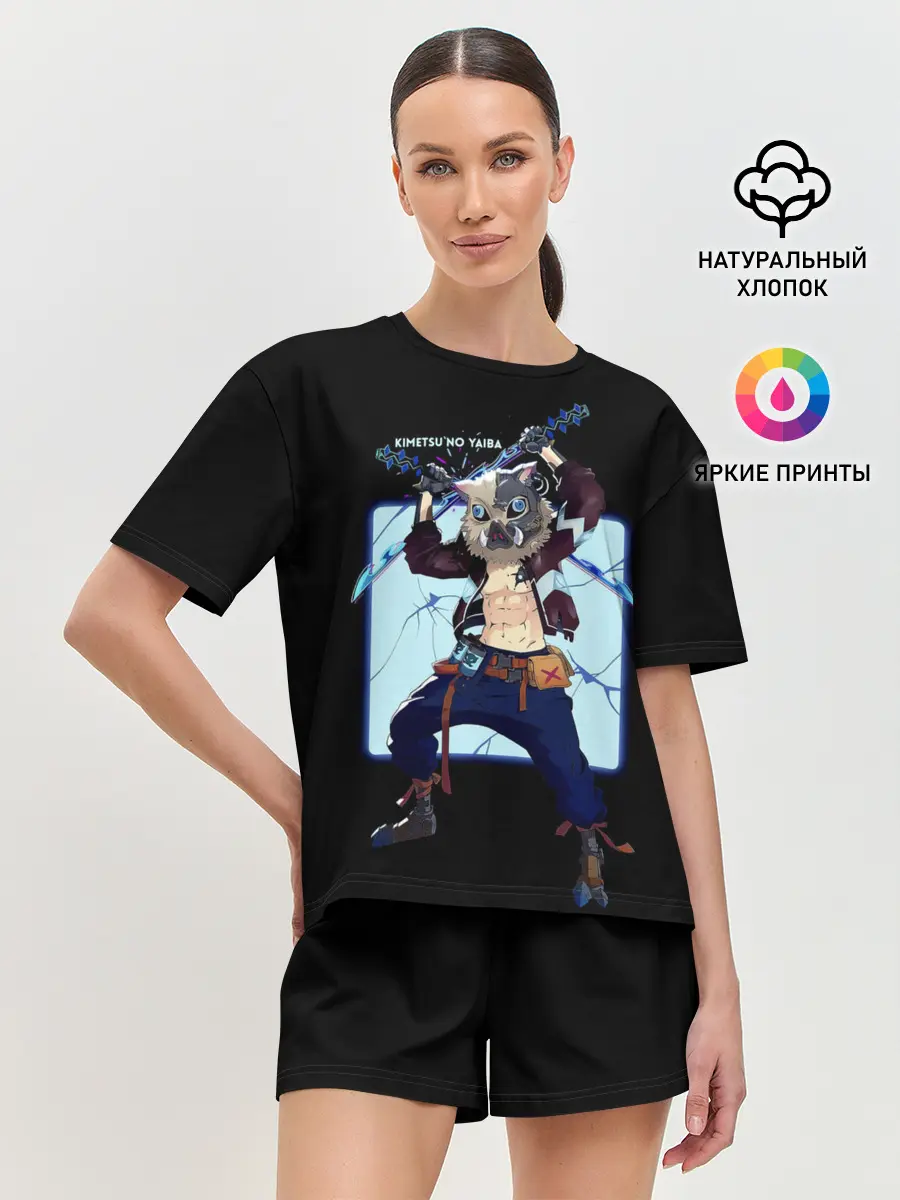 Женская пижама с шортами / Иноске Хашибира Kimetsu no Yaiba