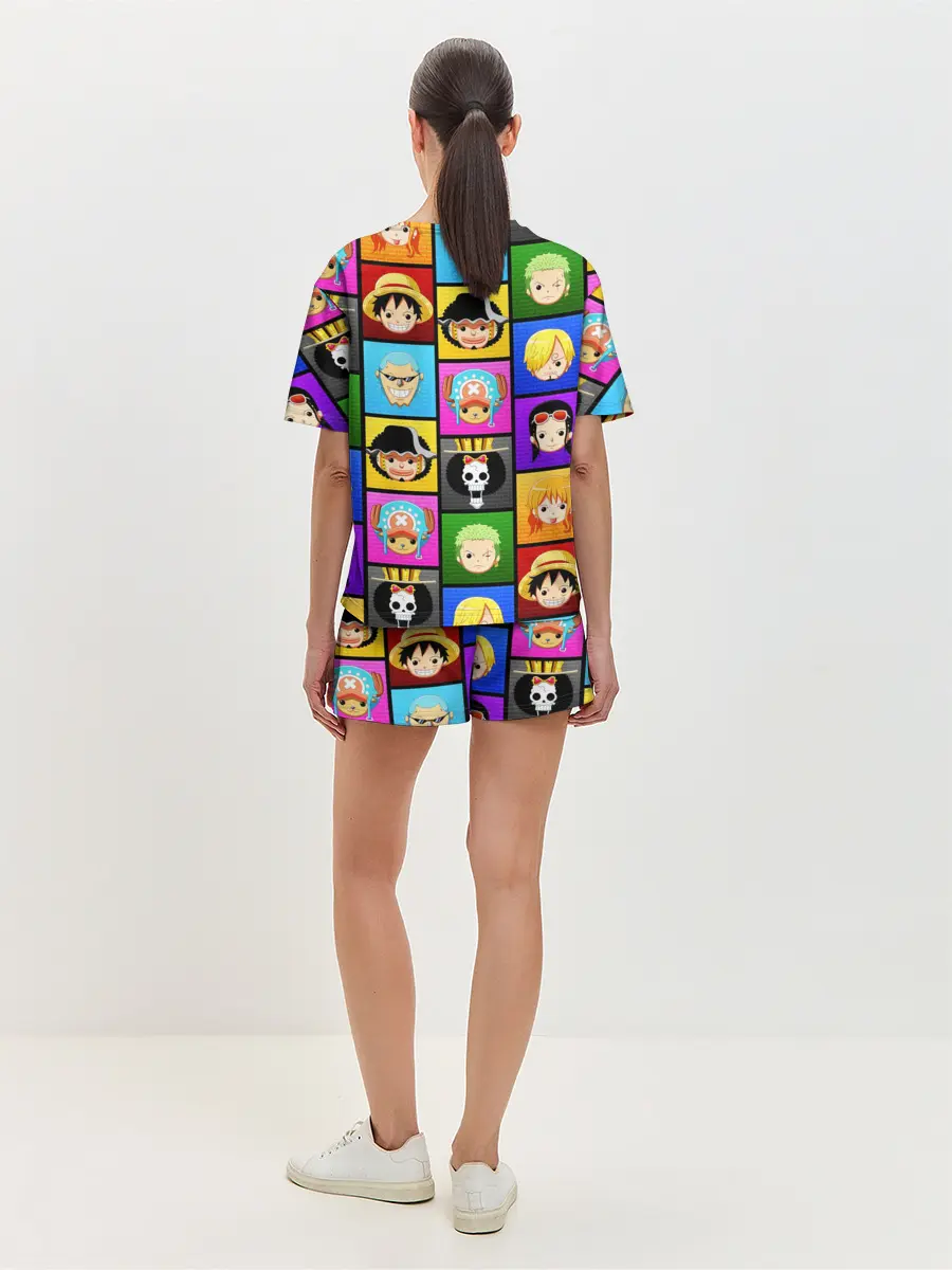 Женская пижама с шортами / ONE PIECE / ВАН ПИС / ГЕРОИ