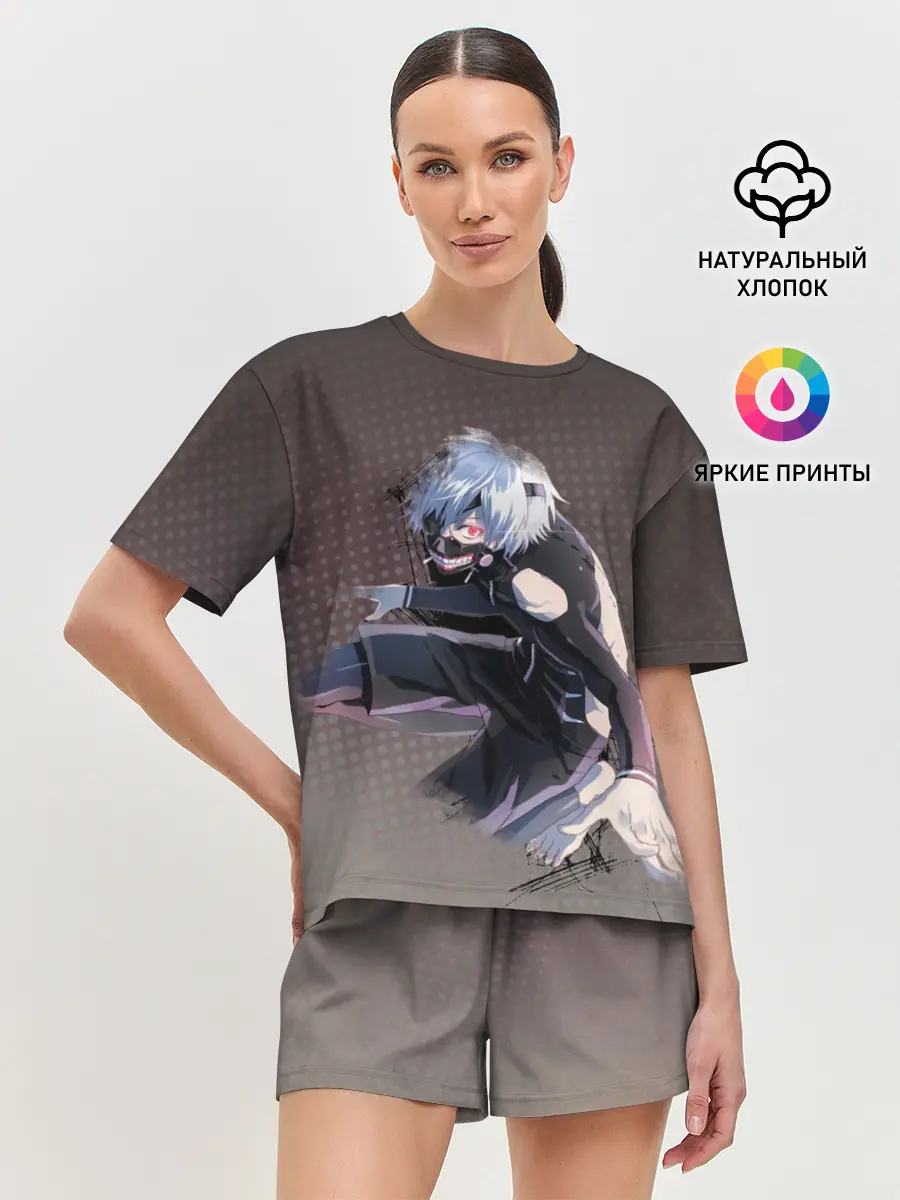 Женская пижама с шортами / Токийский гуль