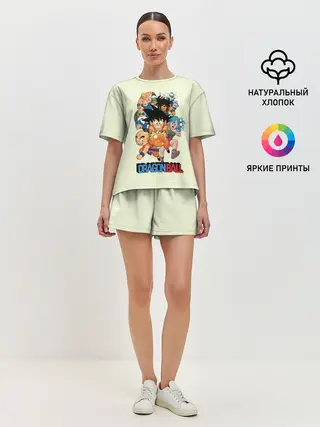 Женская пижама с шортами / Команда Драконьего яйца