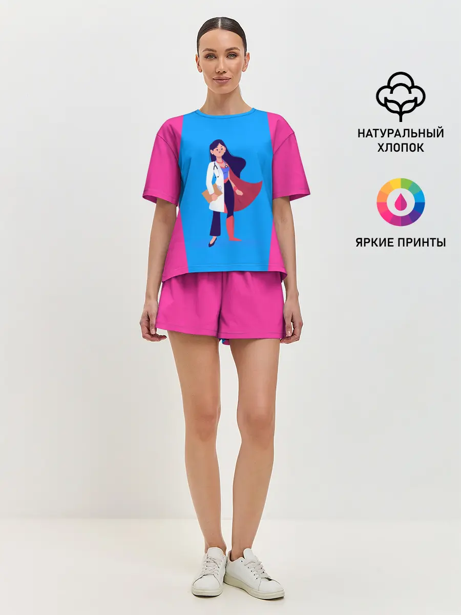 Женская пижама с шортами / Медсестра | Super Nurse