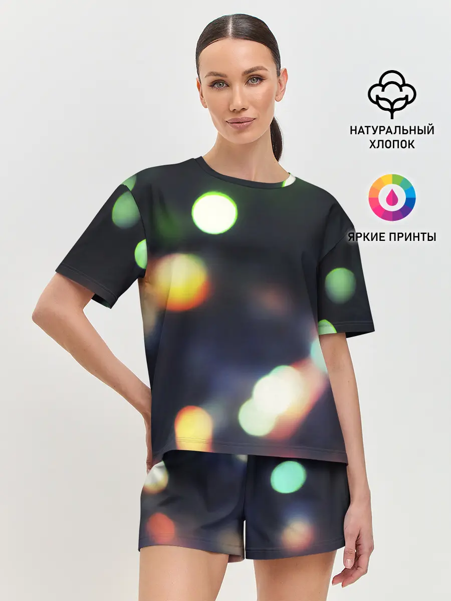 Женская пижама с шортами / NIGHT | НОЧЬ