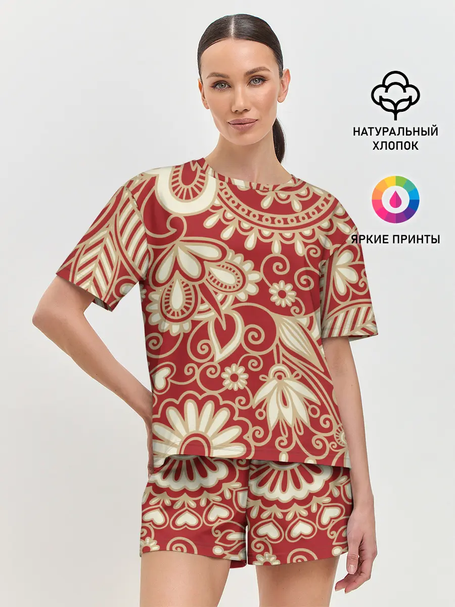 Женская пижама с шортами / RUSSIAN TRIP