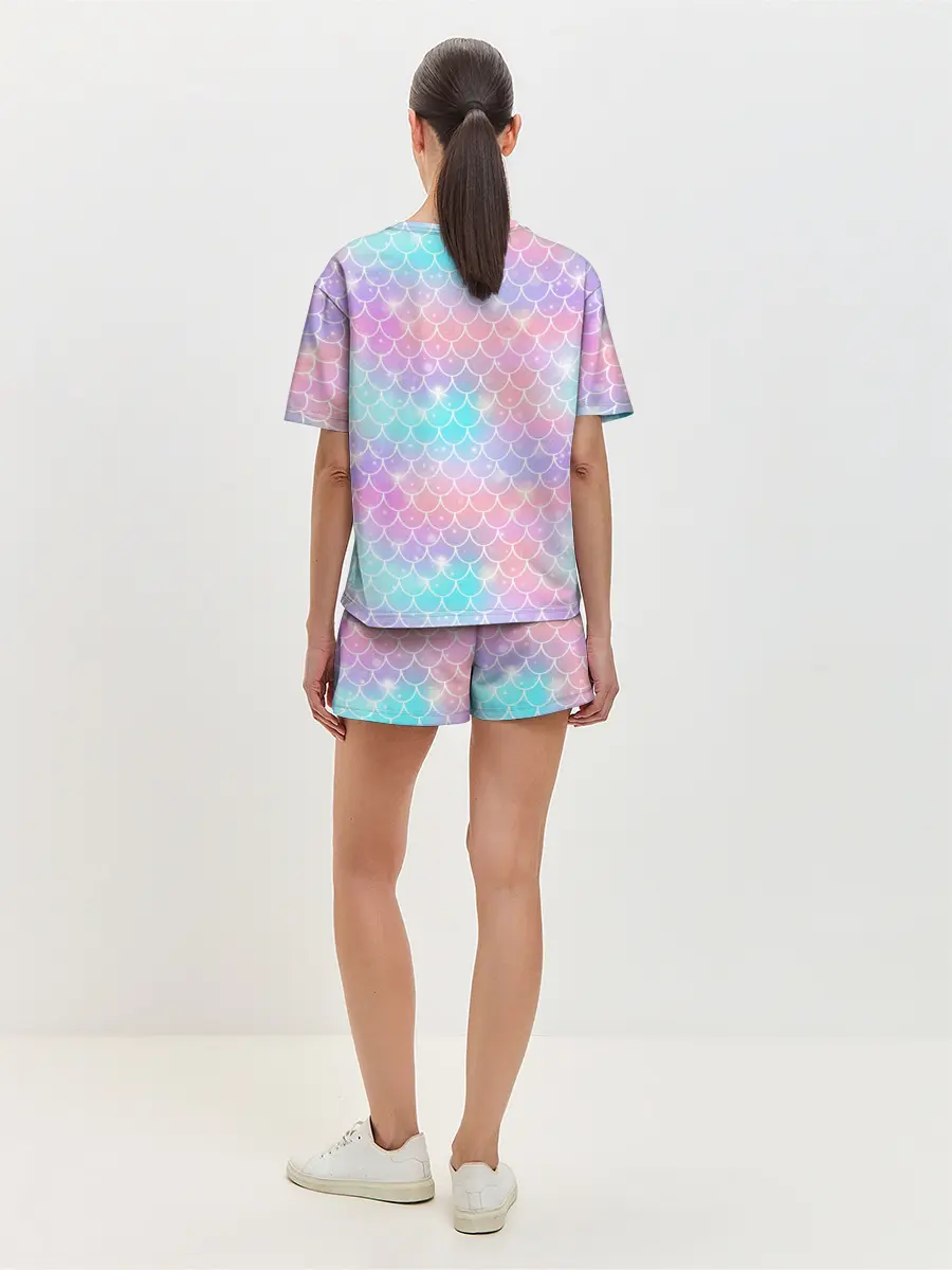 Женская пижама с шортами / РУСАЛКА | ЧЕШУЯ