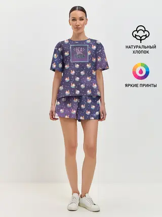 Женская пижама с шортами / Sea u soon