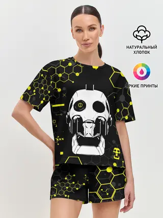 Женская пижама с шортами / ЛЮБОВЬ СМЕРТЬ И РОБОТЫ / РОБОТ