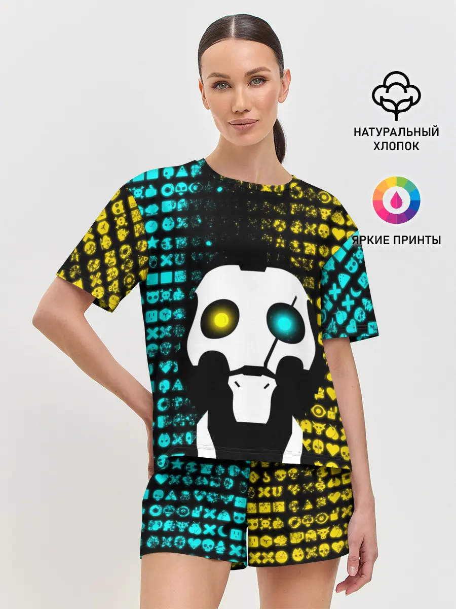 Женская пижама с шортами / ЛЮБОВЬ СМЕРТЬ И РОБОТЫ