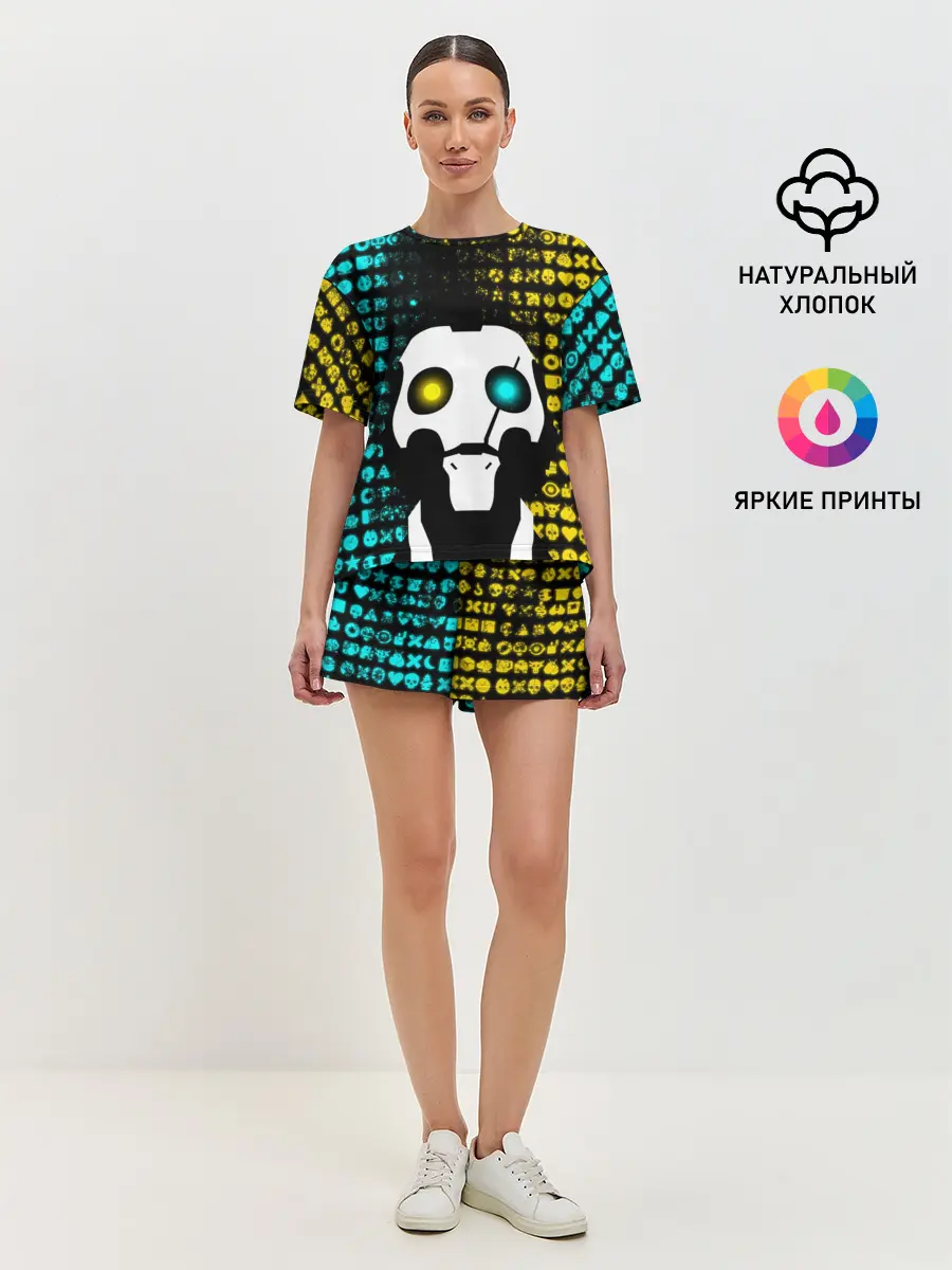 Женская пижама с шортами / ЛЮБОВЬ СМЕРТЬ И РОБОТЫ