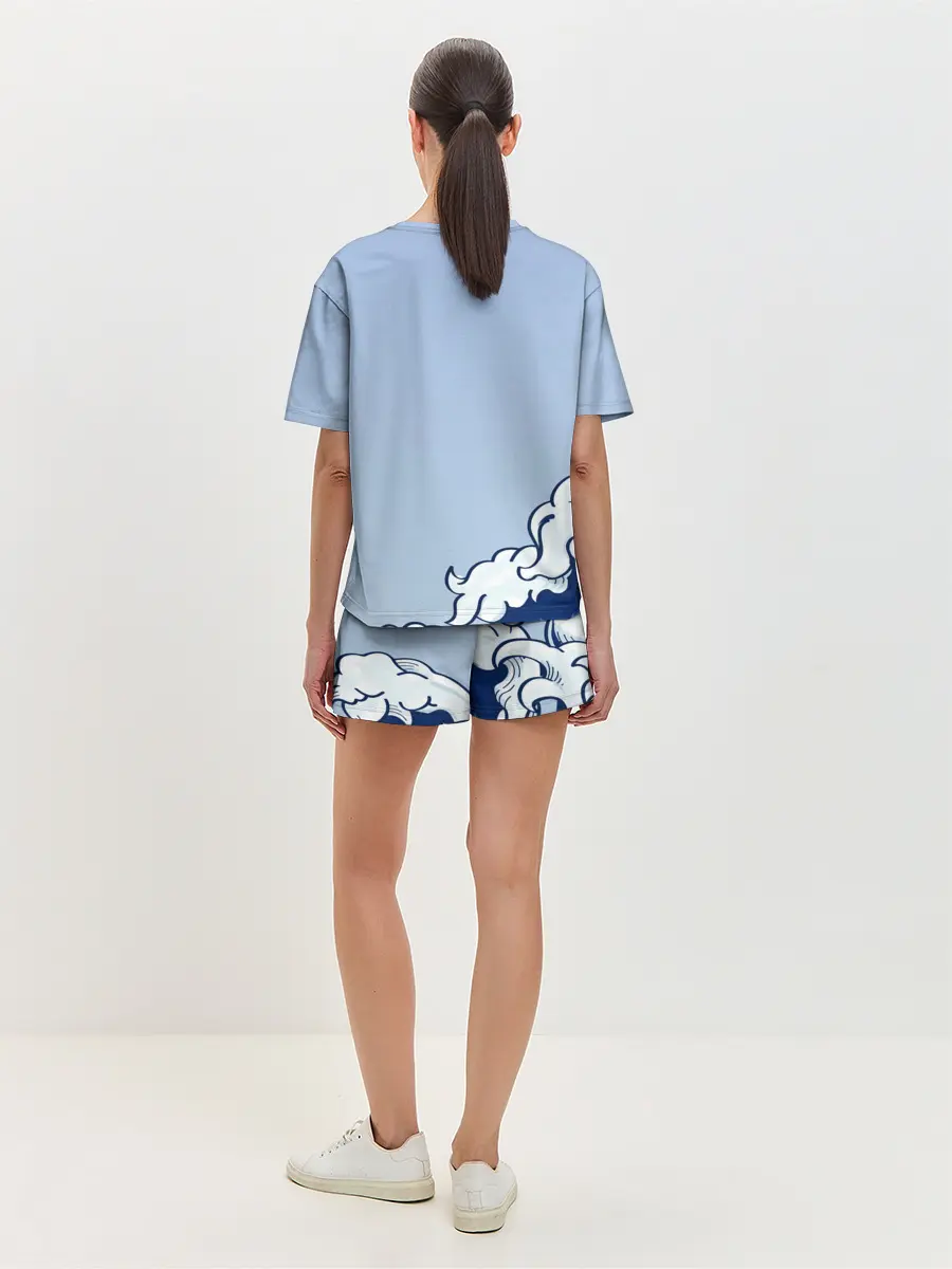 Женская пижама с шортами / Маски из Клинок, рассекающий демонов