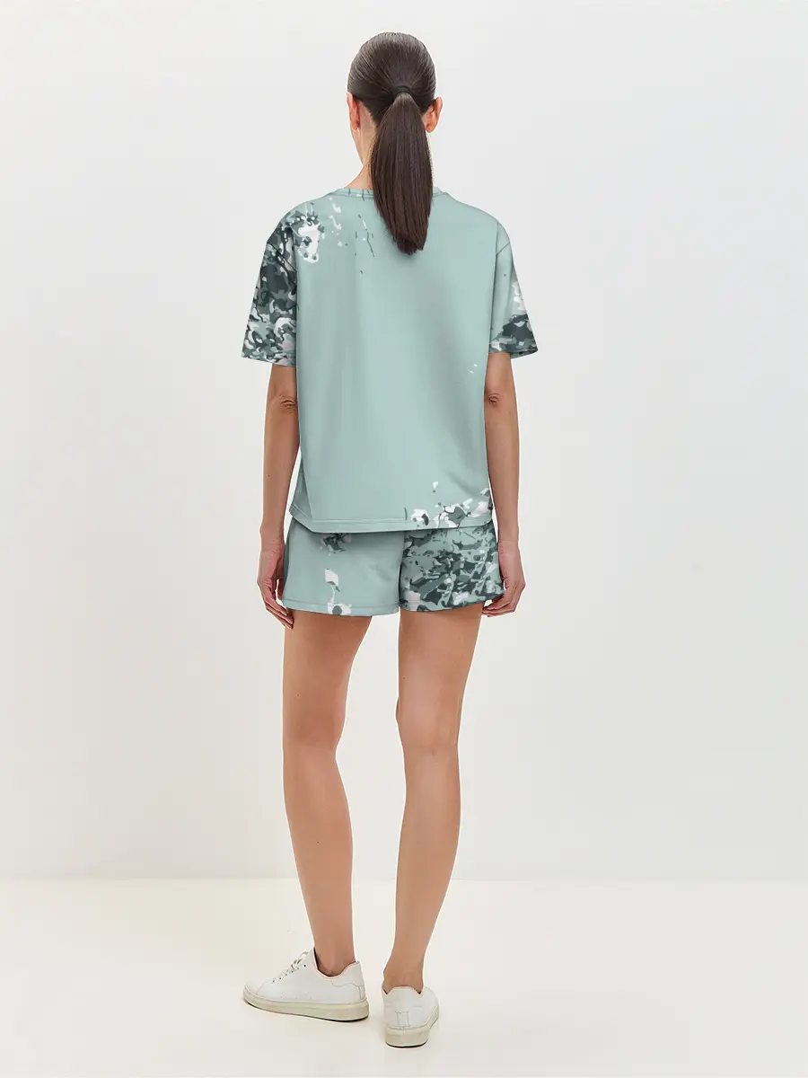 Женская пижама с шортами / Танджиро Камадо Kimetsu no Yaiba