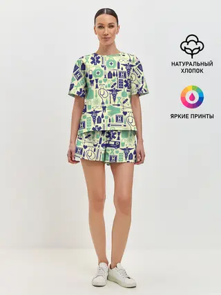 Женская пижама с шортами / Медицина | Паттерн