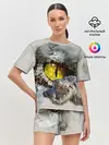 Женская пижама с шортами / Глаз крокодила