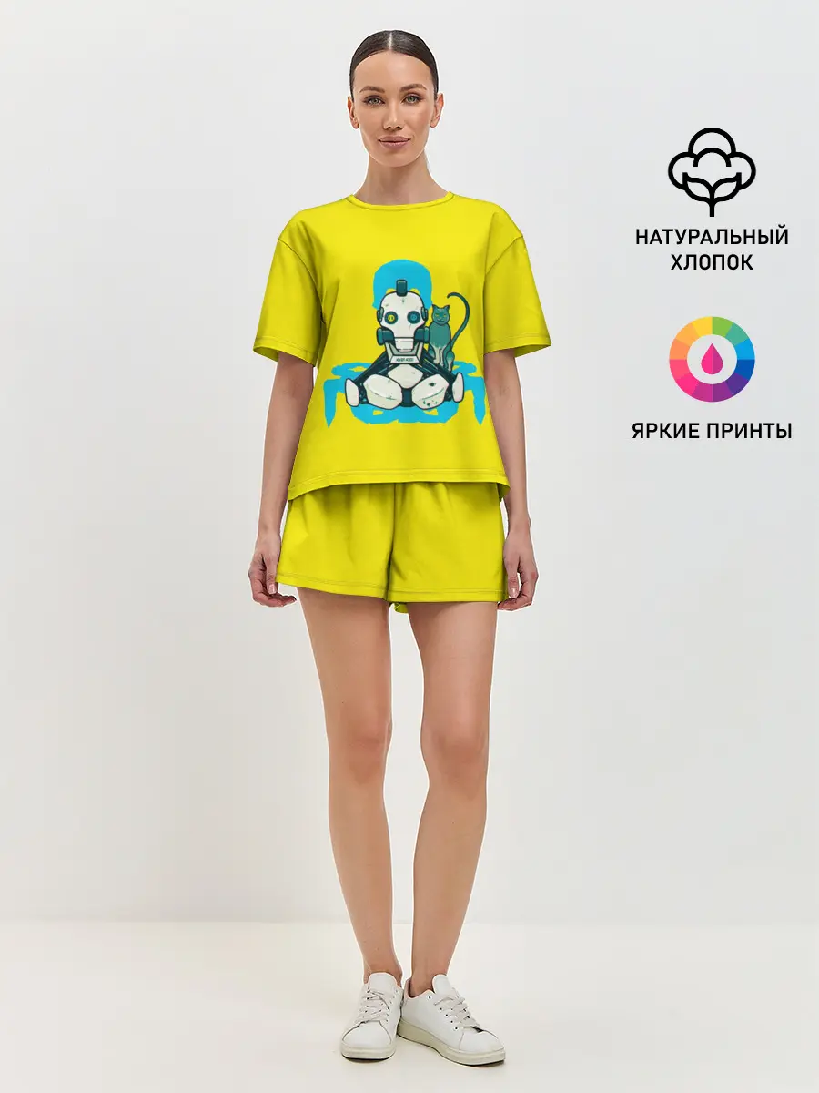 Женская пижама с шортами / Любовь, смерть и роботы
