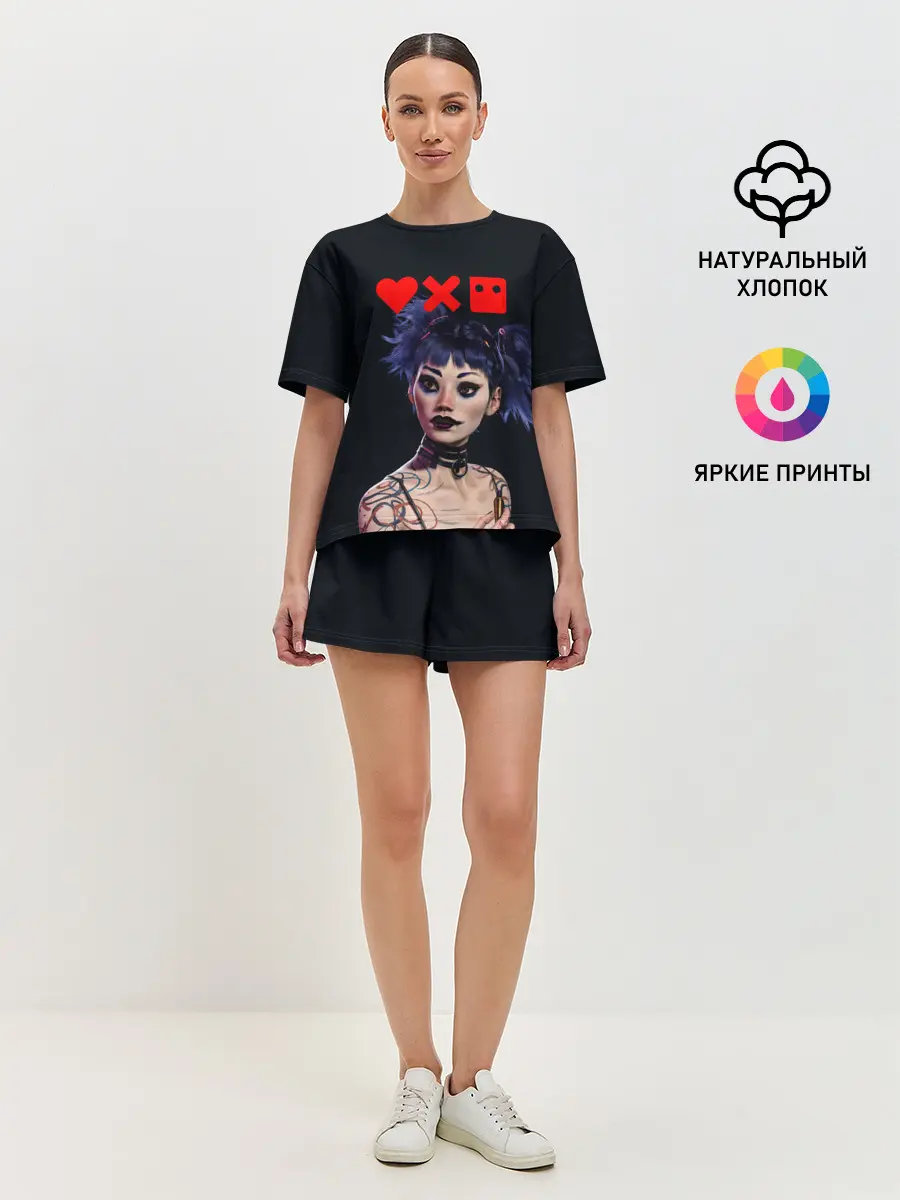 Женская пижама с шортами / Love, Death and Robots | Lora