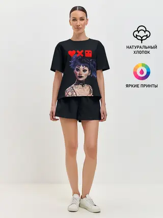 Женская пижама с шортами / Love, Death and Robots | Lora