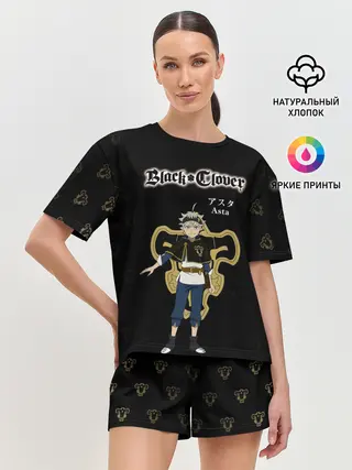 Женская пижама с шортами / Аста | Чёрный клевер