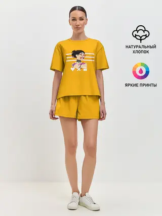 Женская пижама с шортами / Love, Death and Robots | Lora Glitch