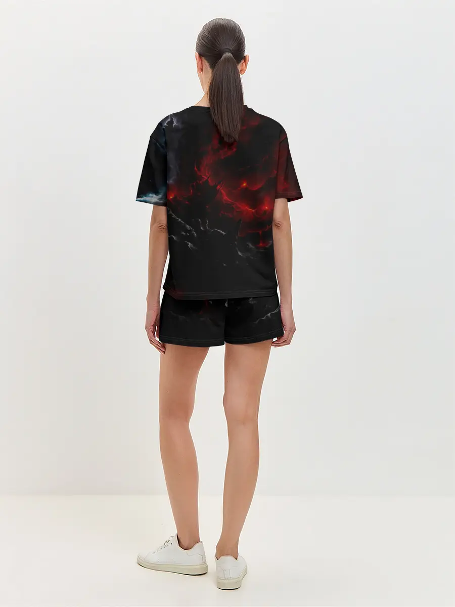 Женская пижама с шортами / Kisatsutia Kimetsu no Yaiba