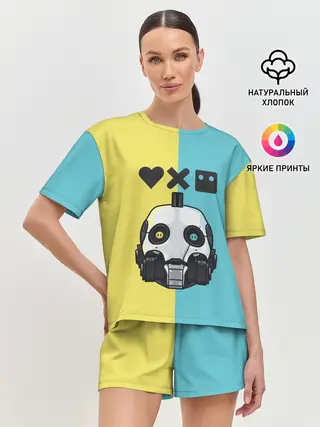 Женская пижама с шортами / XBOT 4000 | Love, Death and Robots