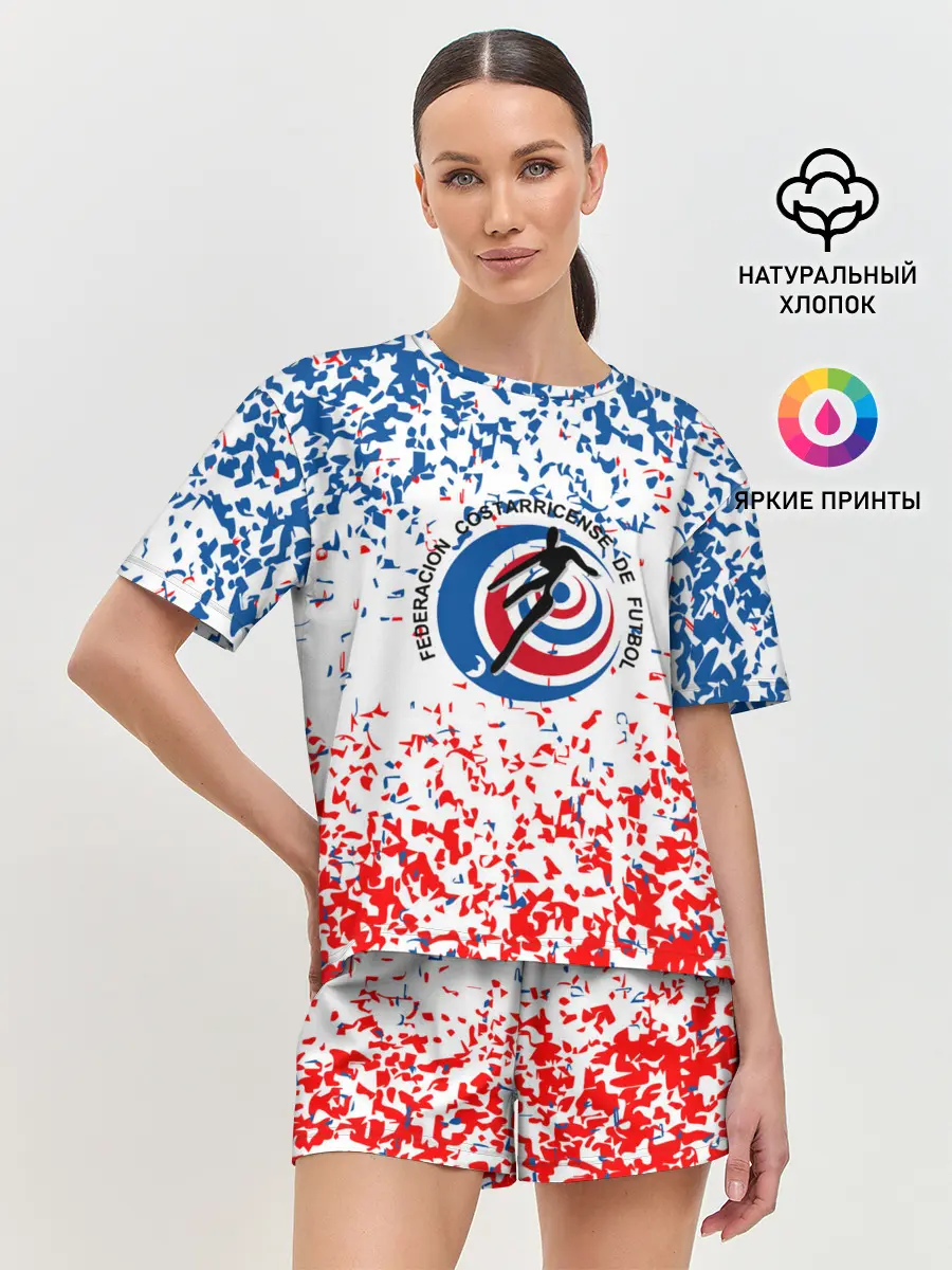 Женская пижама с шортами / Сборная Коста-Рики