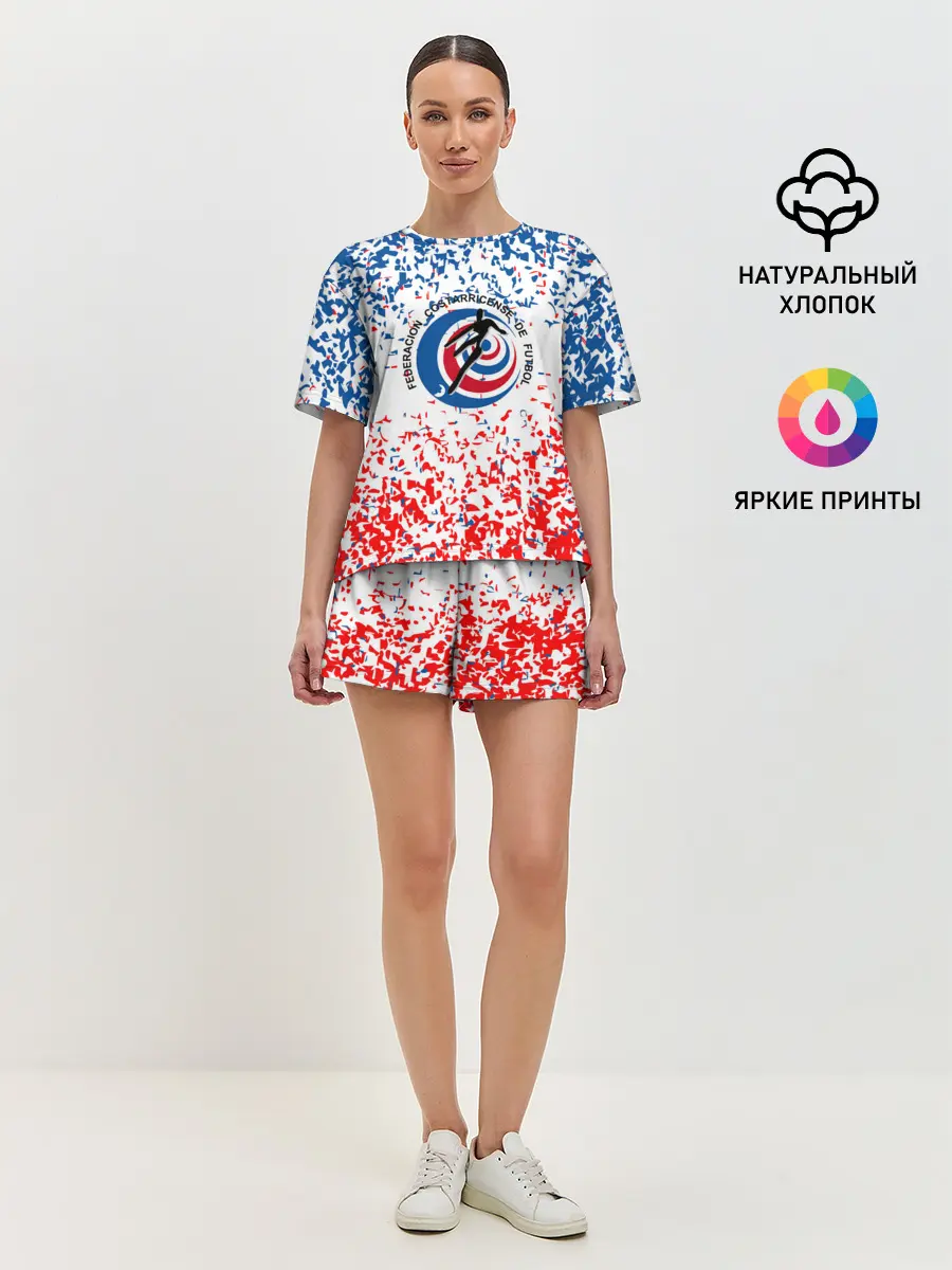 Женская пижама с шортами / Сборная Коста-Рики