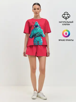 Женская пижама с шортами / Among Us | Астронавт