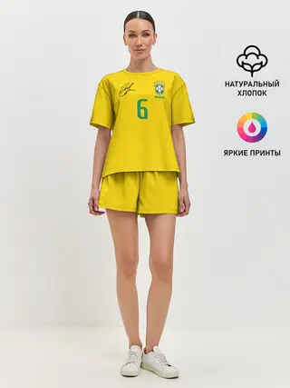 Женская пижама с шортами / Р. Карлос | футболка сборной