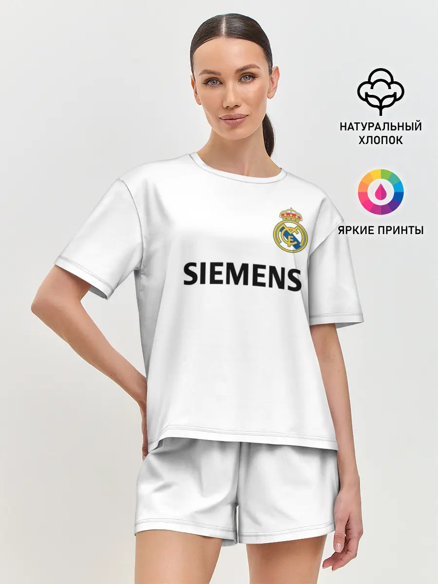 Женская пижама с шортами / Р. Карлос | футболка Реала