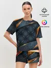 Женская пижама с шортами / 3D VIP GOLD CORNERS