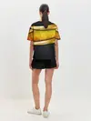 Женская пижама с шортами / 3D ЗОЛОТЫЕ СОТЫ / БРОНЯ 3Д