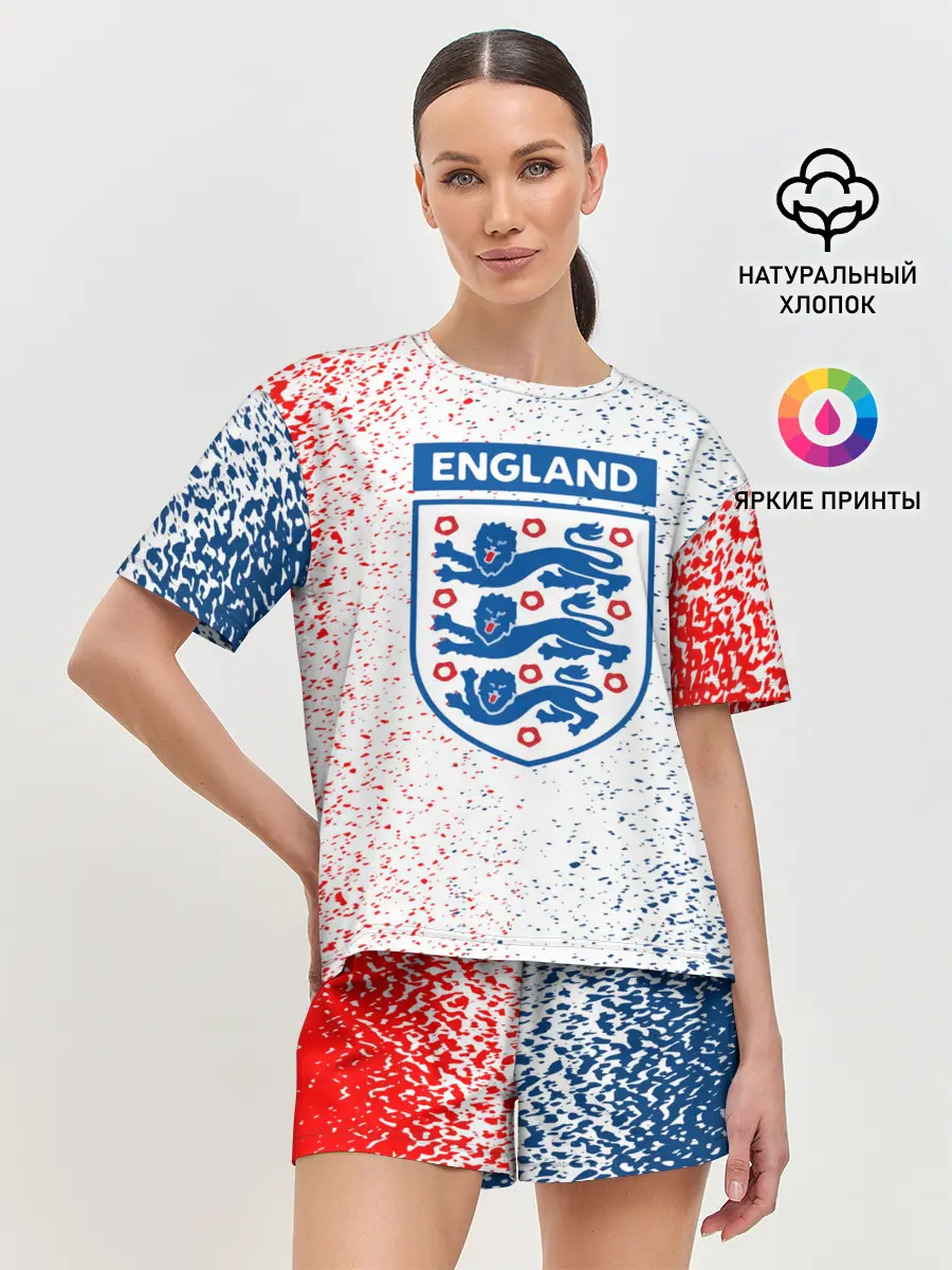 Женская пижама с шортами / Сборная Англии