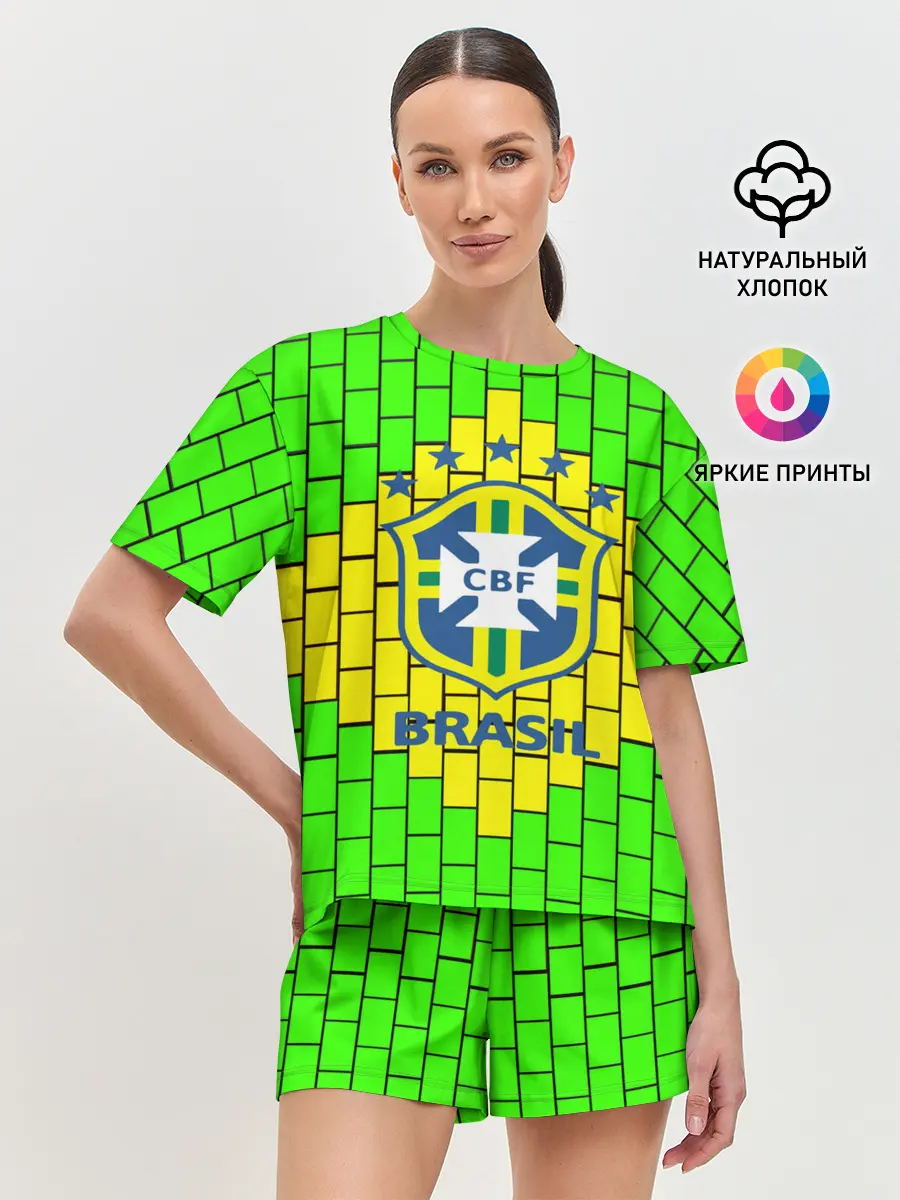 Женская пижама с шортами / Сборная Бразилии