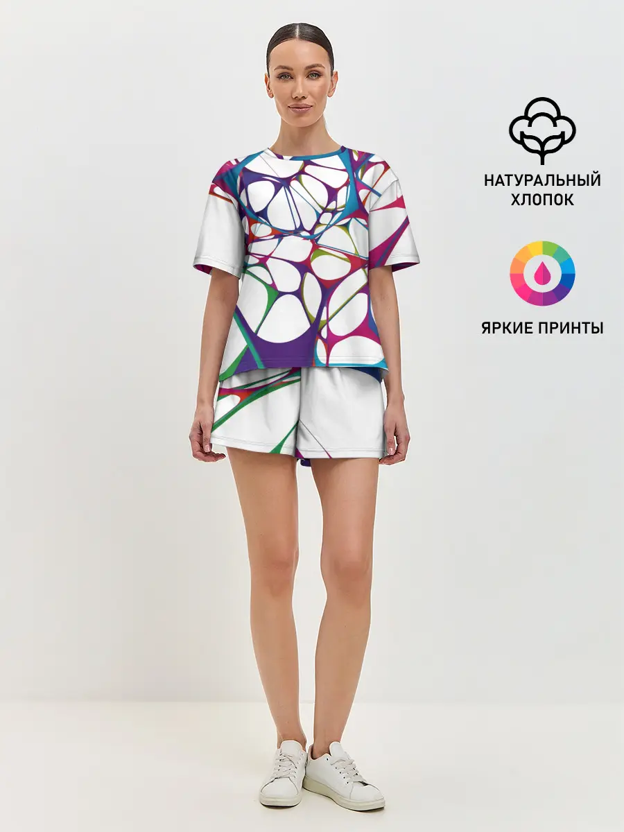 Женская пижама с шортами / Нейроны