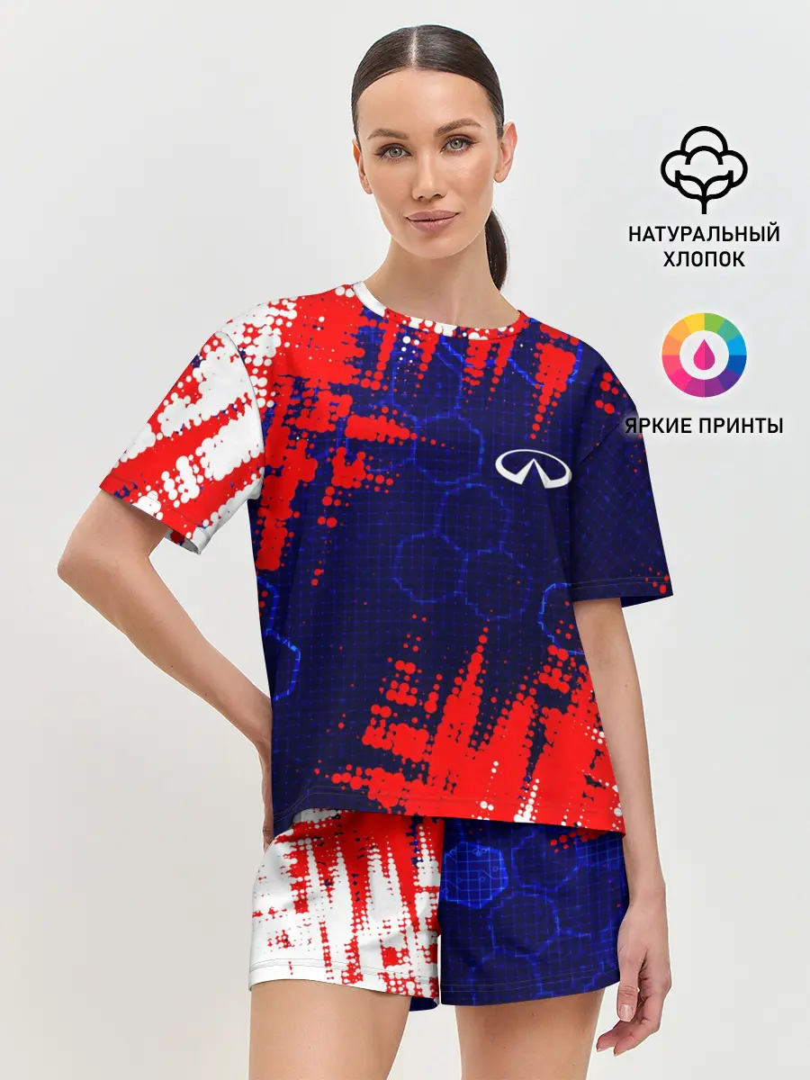 Женская пижама с шортами / INFINITI - HI TECH ТЕХНОЛОГИИ
