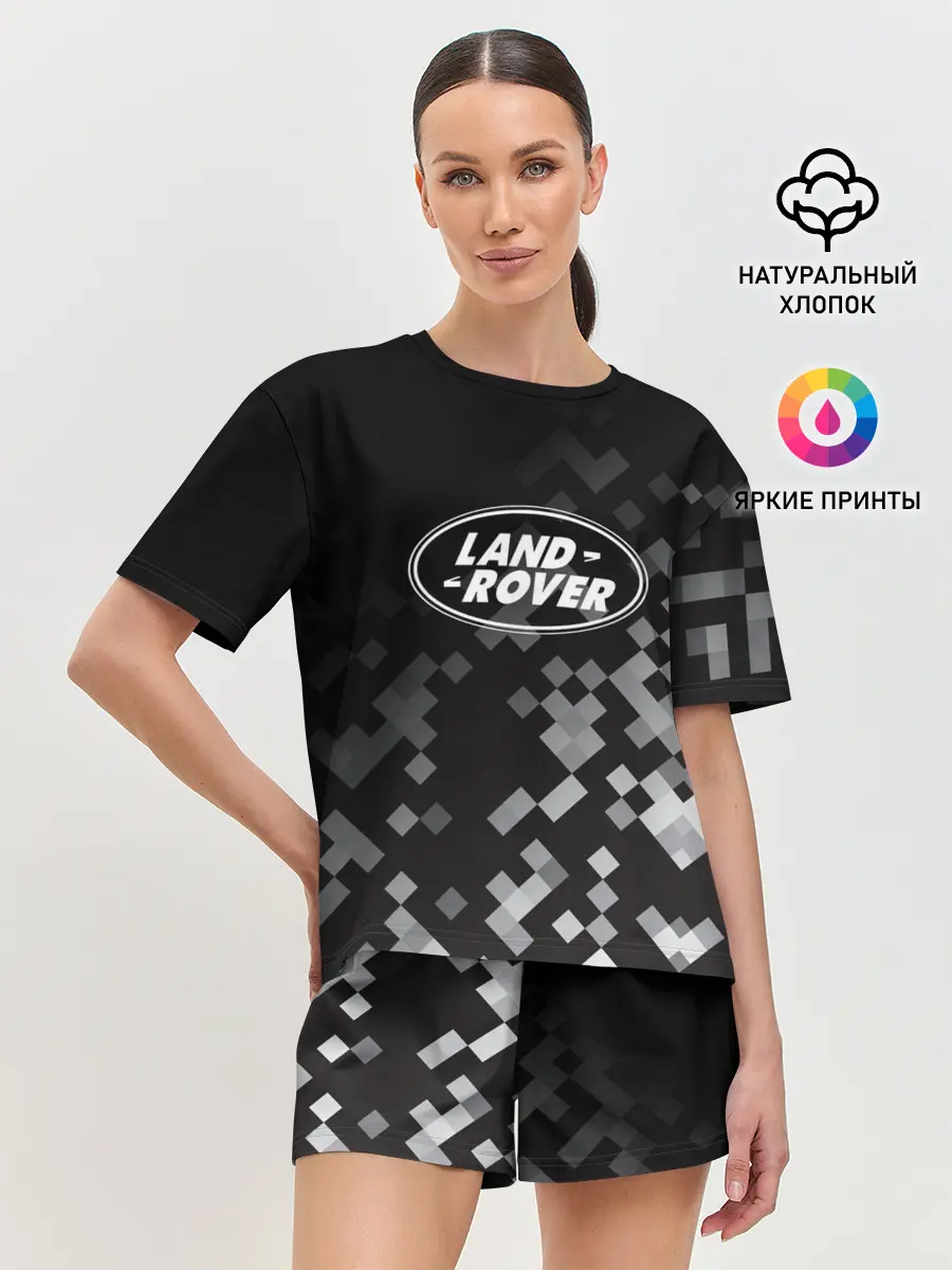 Женская пижама с шортами / LAND ROVER ГОРОДСКОЙ КАМУФЛЯЖ