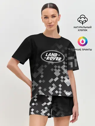 Женская пижама с шортами / LAND ROVER ГОРОДСКОЙ КАМУФЛЯЖ