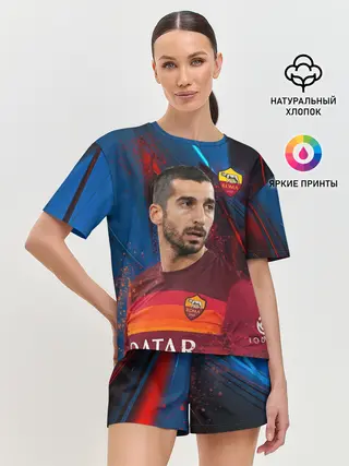 Женская пижама с шортами / Henrikh Mkhitaryan | Roma
